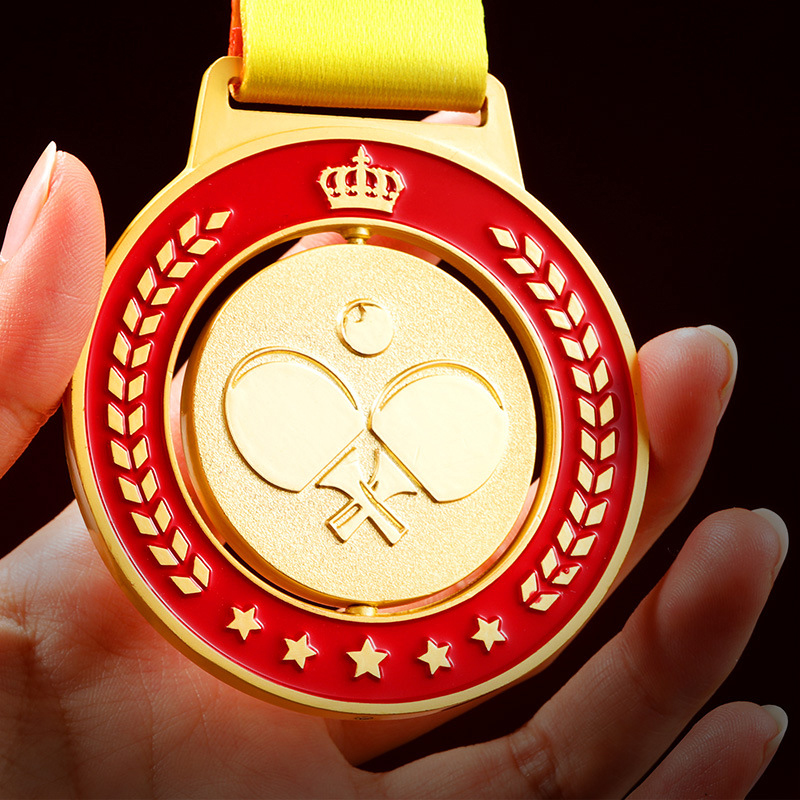 Table Tennis Club - Medallas de tenis de mesa, oro,
