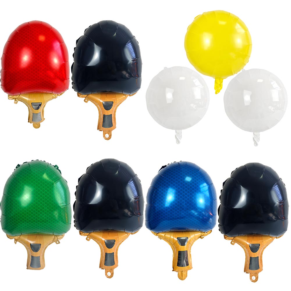 Table Tennis Single - Globos de Aluminio con Forma de