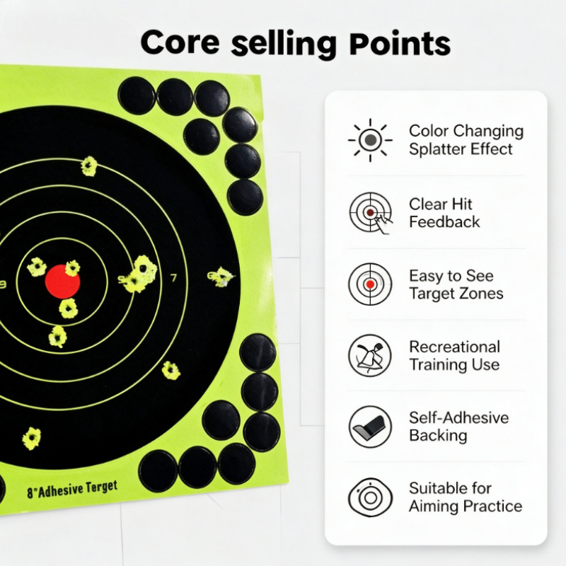 Practice Target Board - Paquete de 50/100/150/200/250 Hojas de Papel