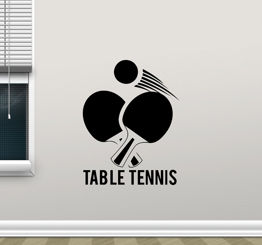 Table Tennis Background - Pegatina de pared de tenis de