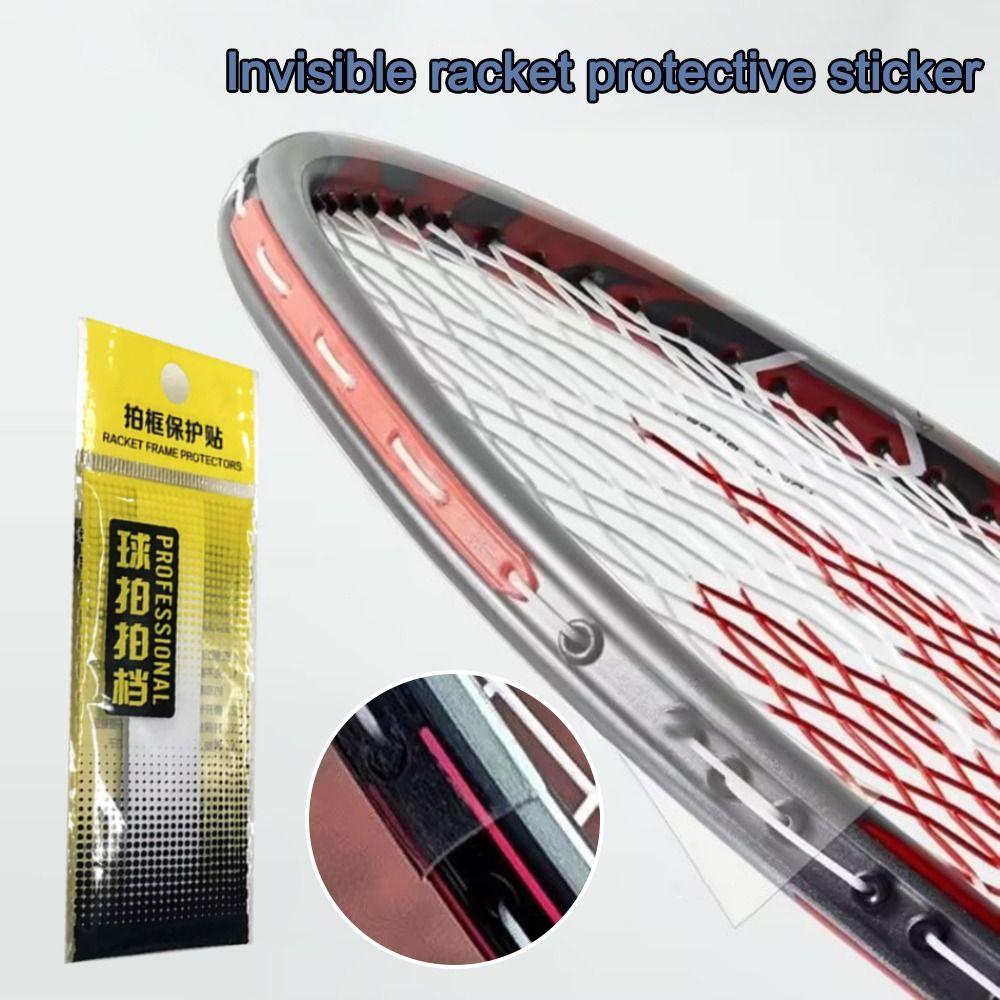 Side Tape Racket - Cinta de borde de raqueta transparente,