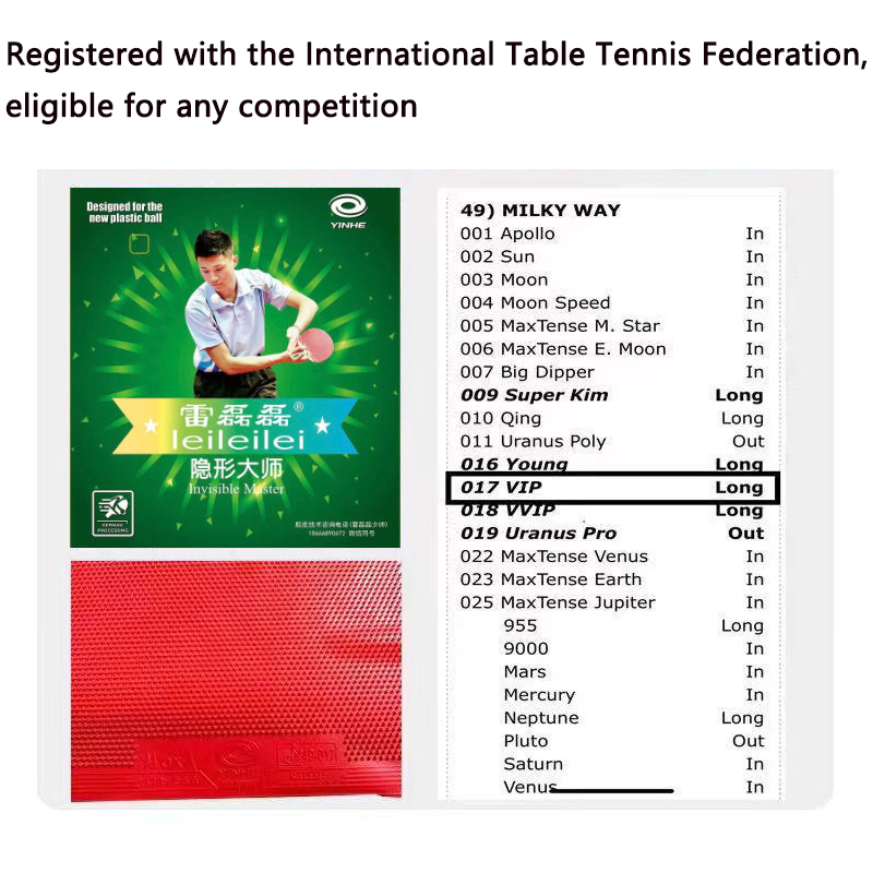 YINHE espinillas largas OX ten - Table Tennis Single reseña y precio