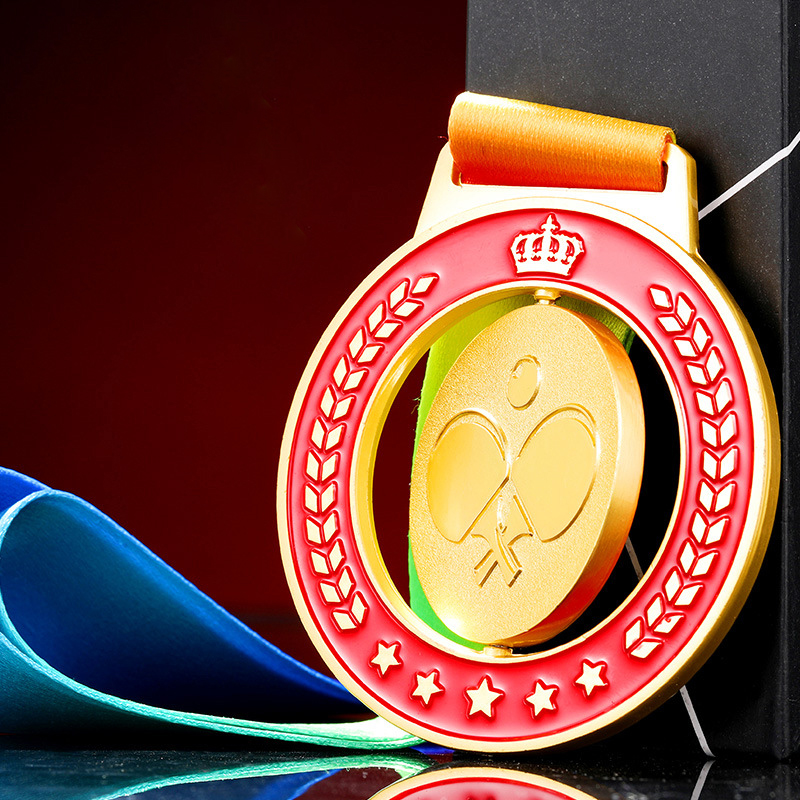 Medallas de tenis de mesa, oro - Table Tennis Club reseña y precio