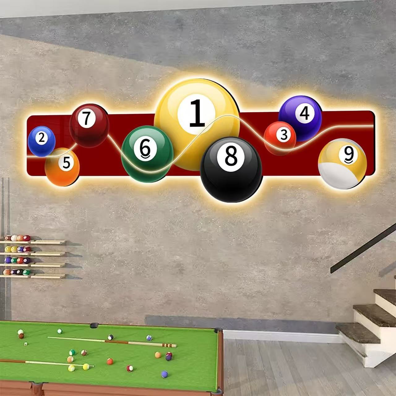 Pintura Decorativa para Salón  - Table Tennis Background reseña y precio