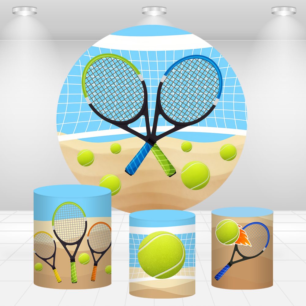 Fondo redondo con temática de  - Table Tennis Background reseña y precio