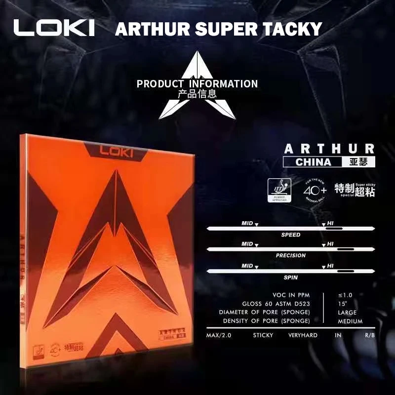 LOKI ARTHUR-Goma adhesiva para - Table Tennis Club reseña y precio