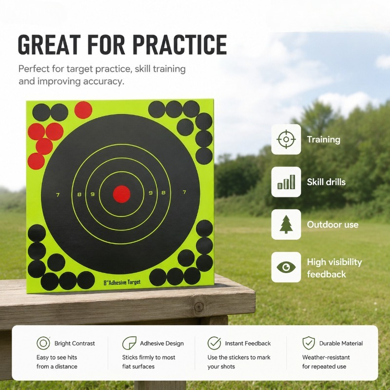 Papel de Tiro con Efecto Fluor - Practice Target Board reseña y precio